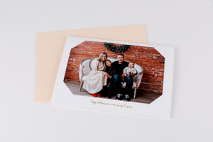 Holiday Photo Card Coral