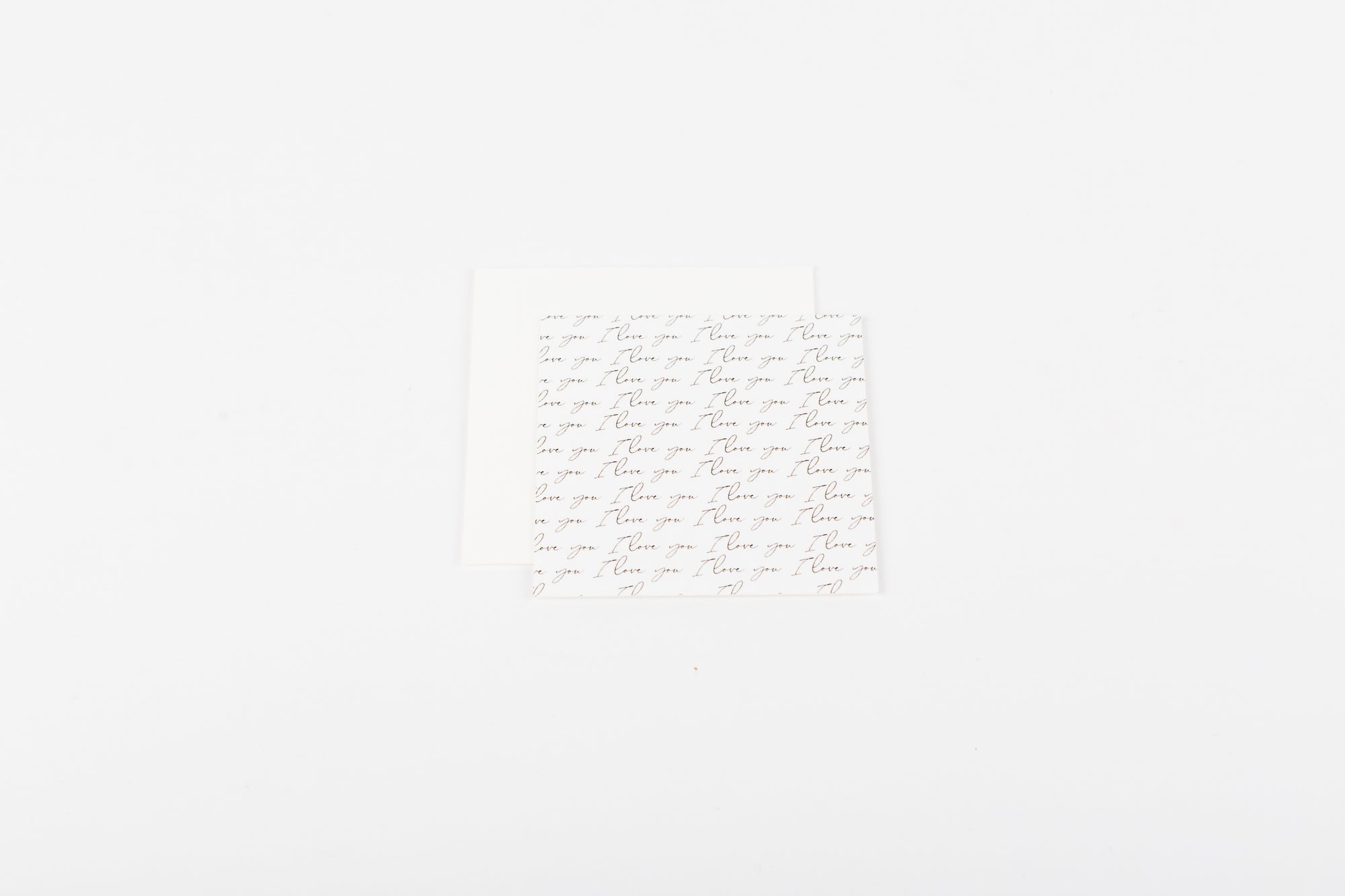 I Love You Pattern - Mini Notecard