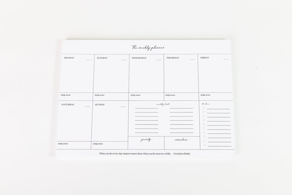 Weekly Organizer Pad