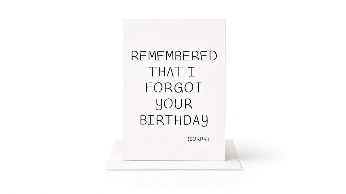 I Remembered That I Forgot