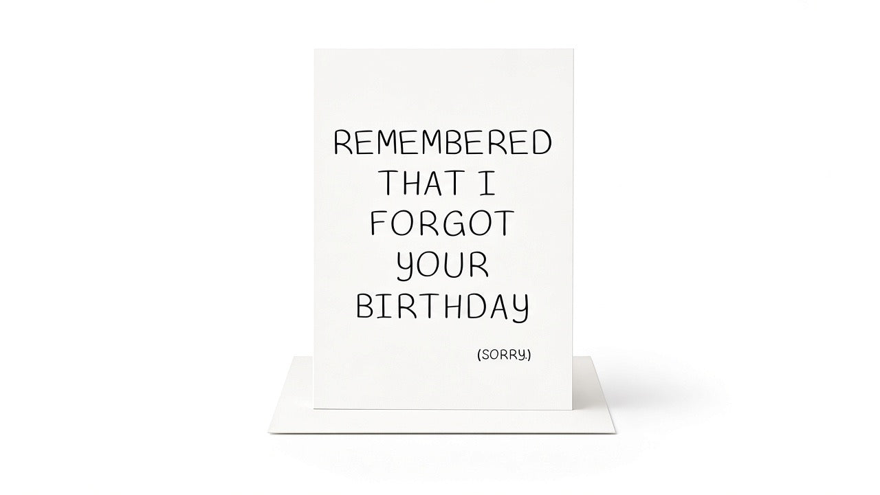 I Remembered That I Forgot