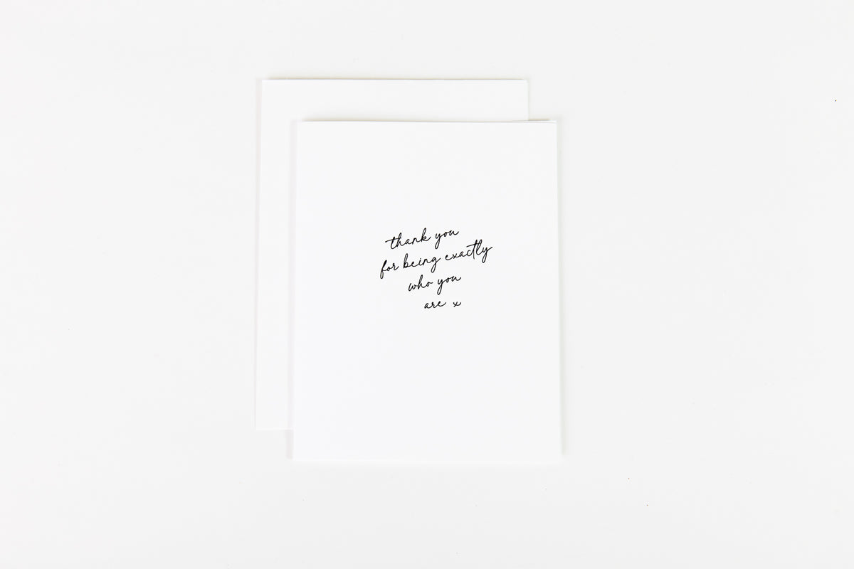 Thank You for Being You