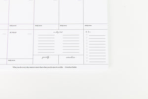 Weekly Organizer Pad
