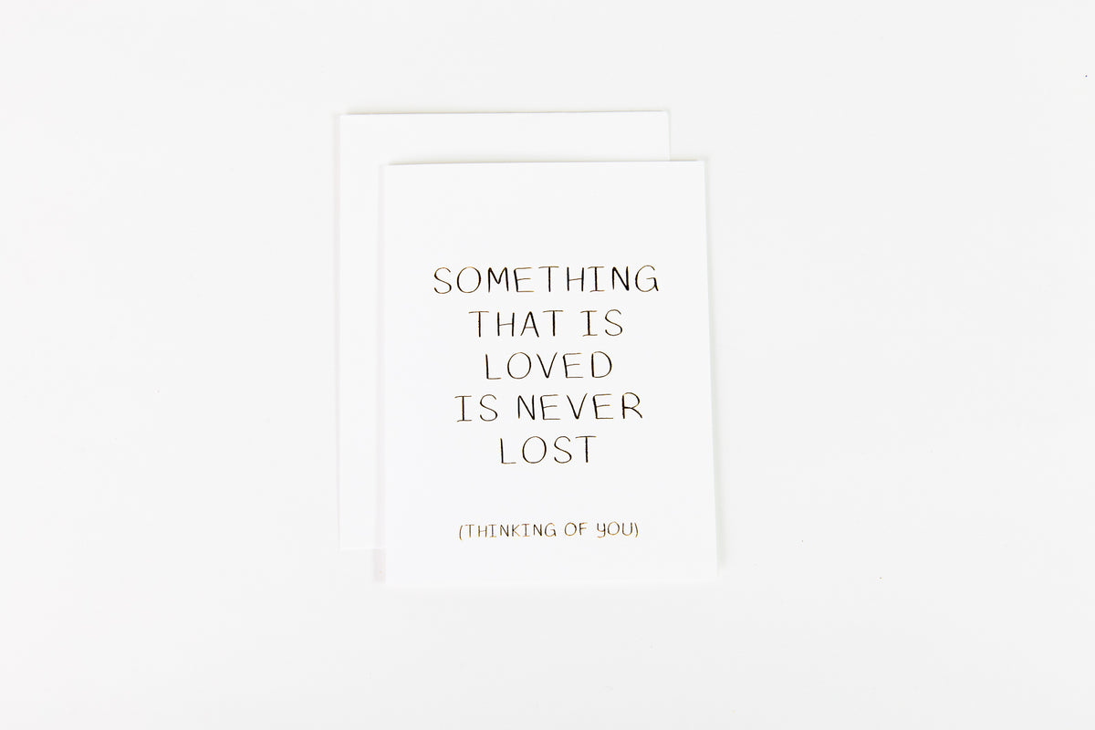 Something Loved is Not Lost