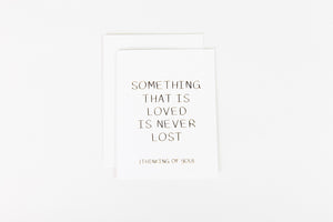 Something Loved is Not Lost