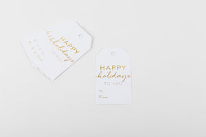 Happy Holidays to You Gift Tag