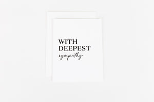 With Deepest Sympathy