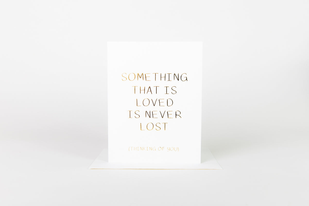 Something Loved is Not Lost