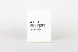 With Deepest Sympathy