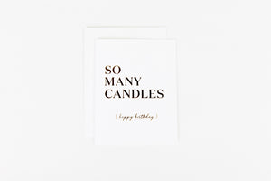 So Many Candles