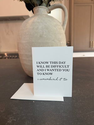 I Remembered it Too
