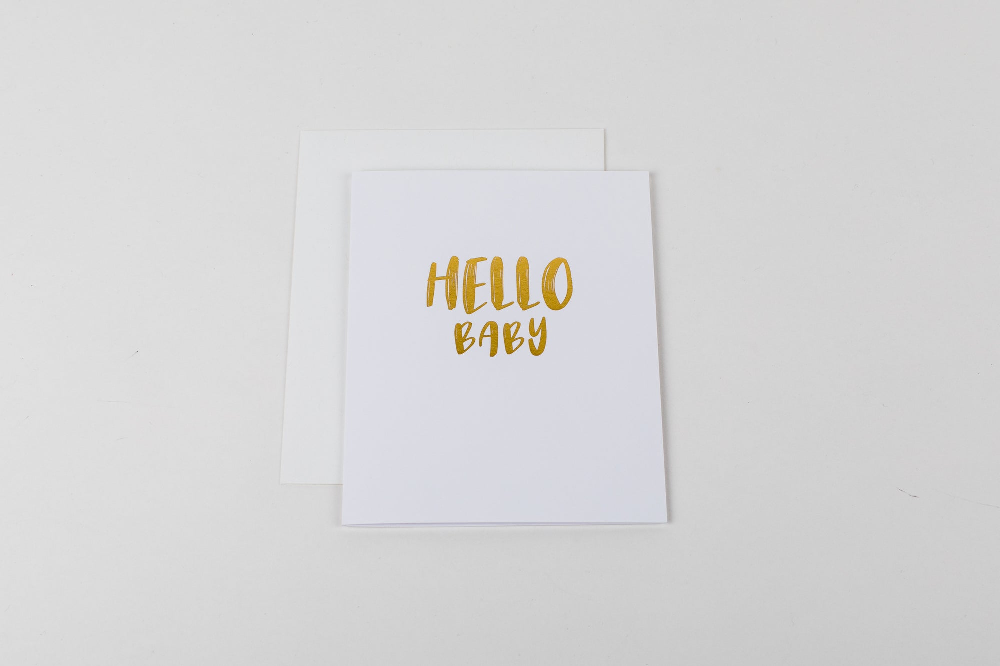 Hello Baby (Large Gold)
