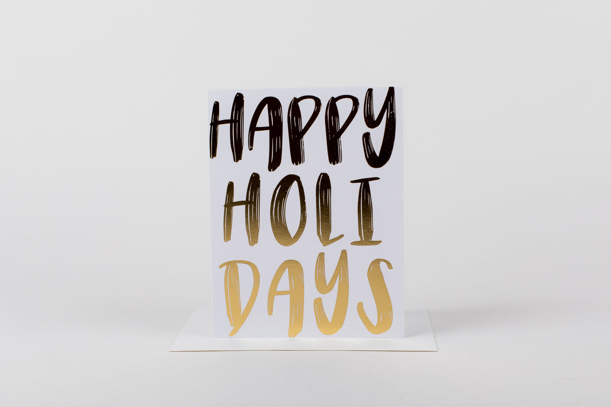 Happy Holidays (Large Gold)