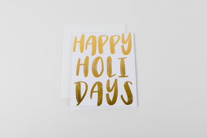 Happy Holidays (Large Gold)