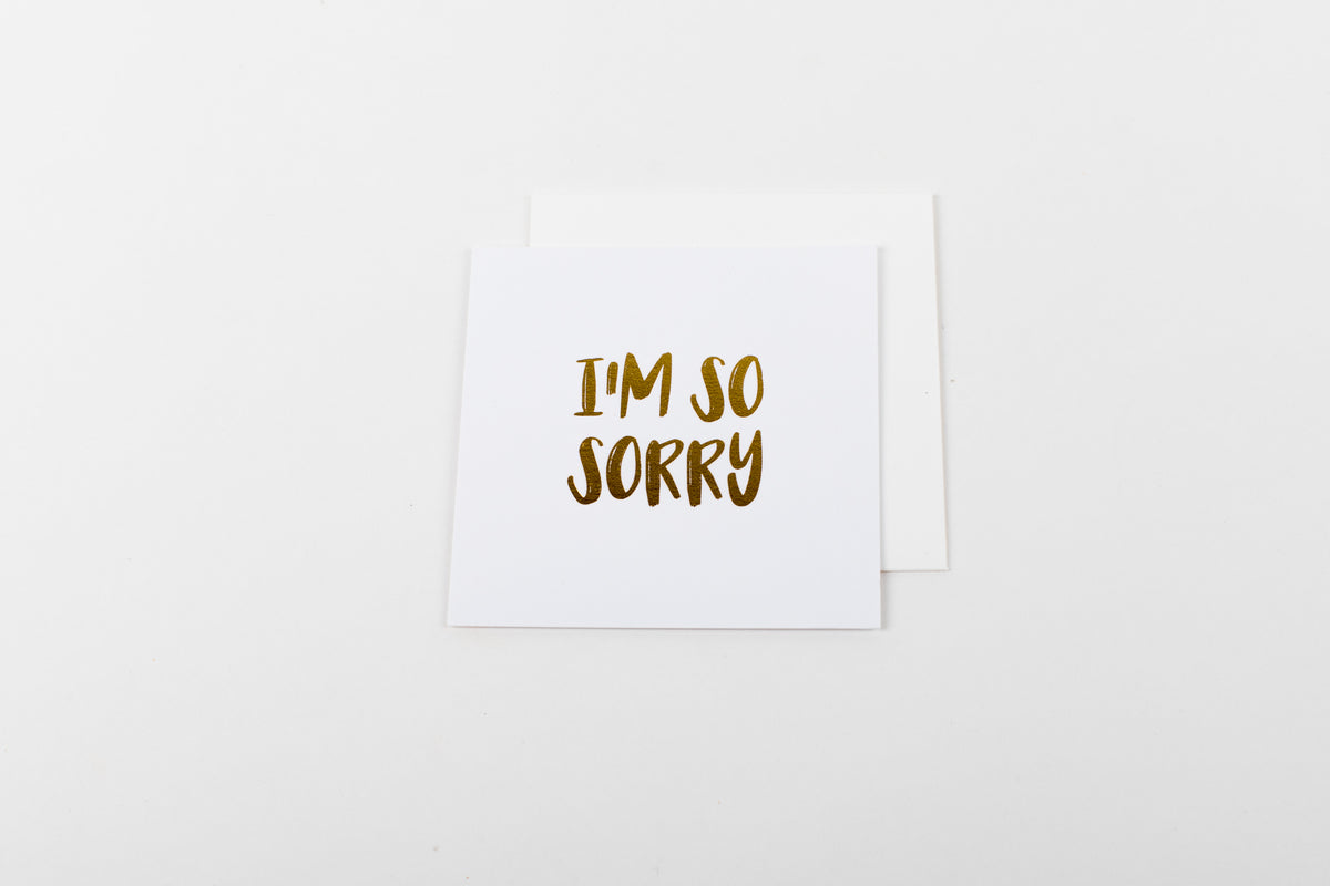 I&#39;m So Sorry - Mini Notecard