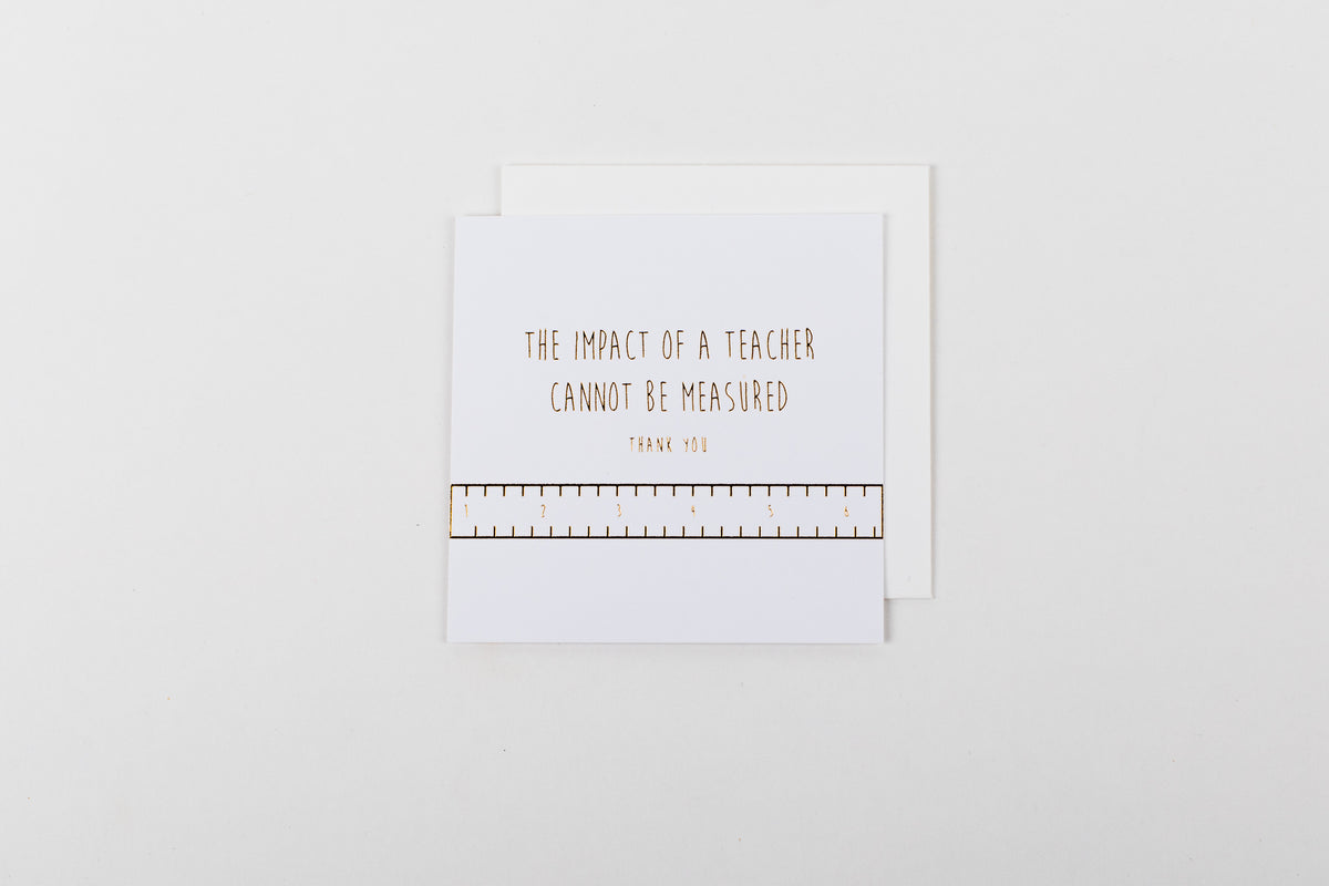 Impact of a Teacher (Gold) - Mini Notecard