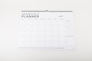 Large Monthly Planner (Black Coil)