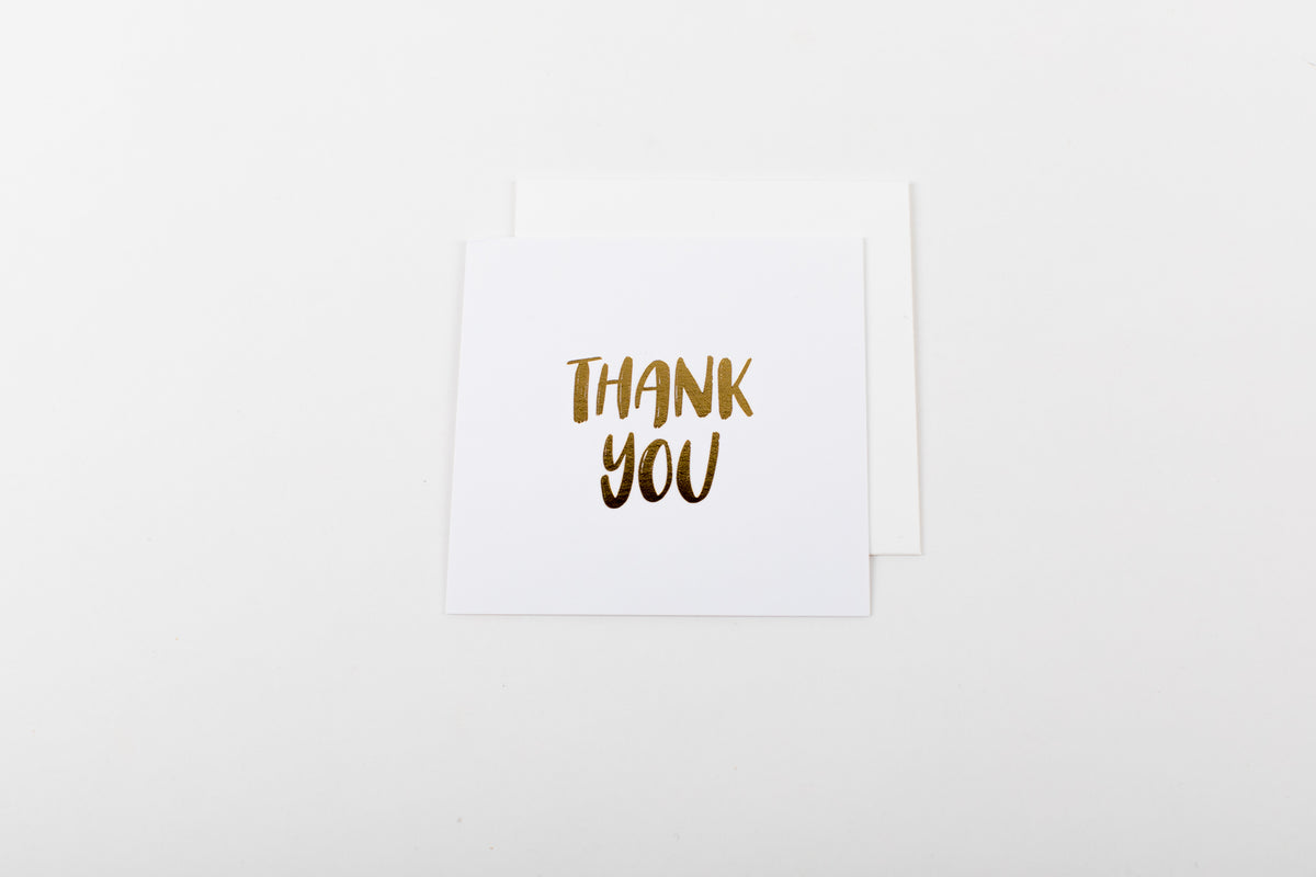 Thank You Gold - Mini Notecard
