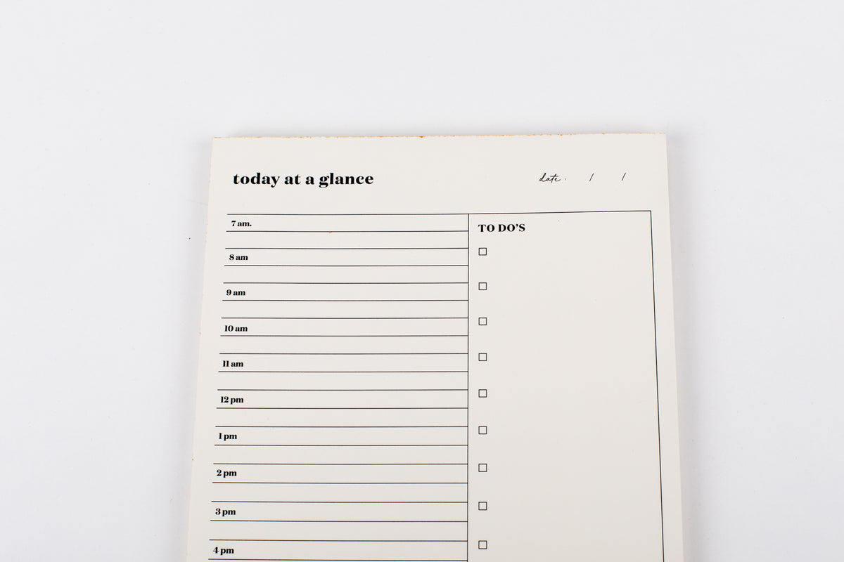 Today At A Glance Notepad
