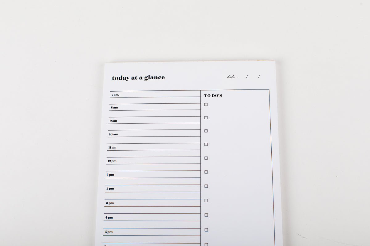 Today At A Glance Notepad