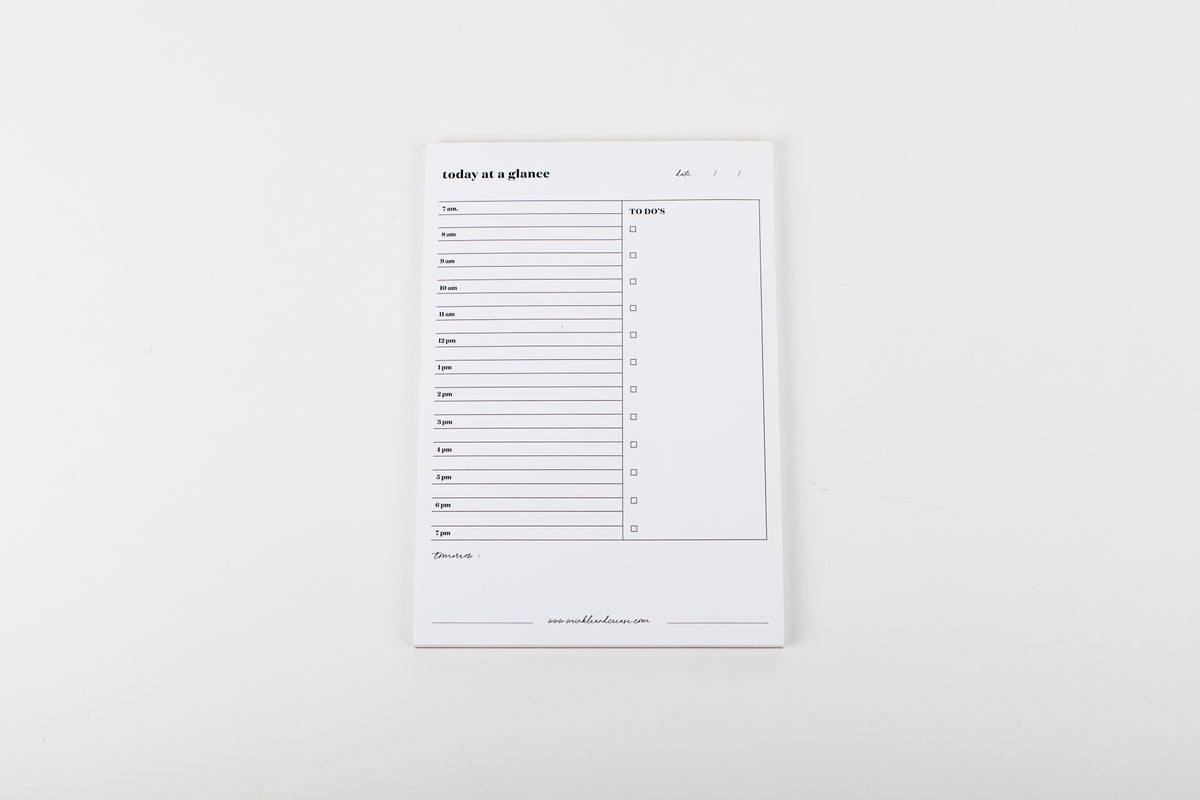 Today At A Glance Notepad