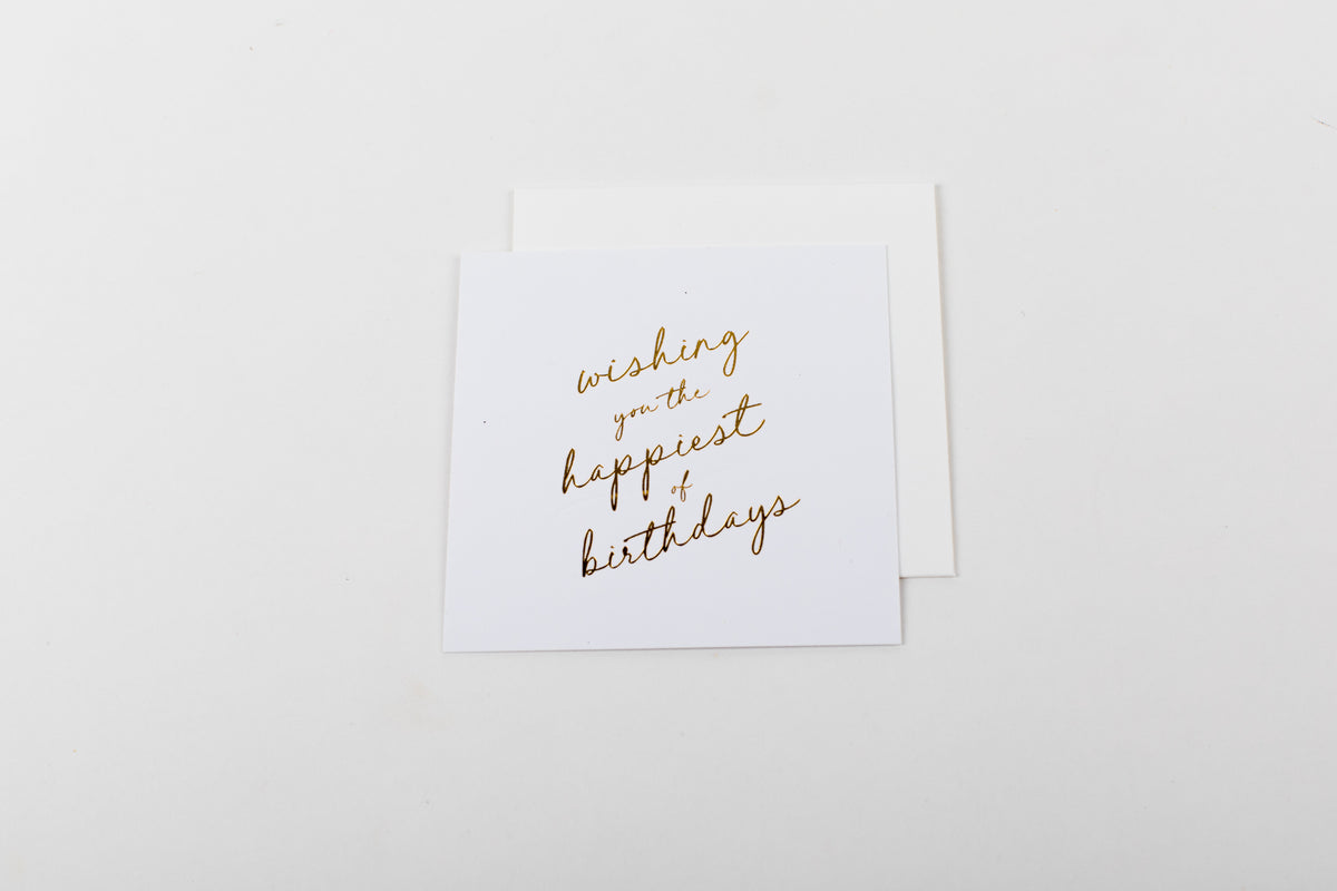 Wishing You the Happiest Birthday - Mini Notecard