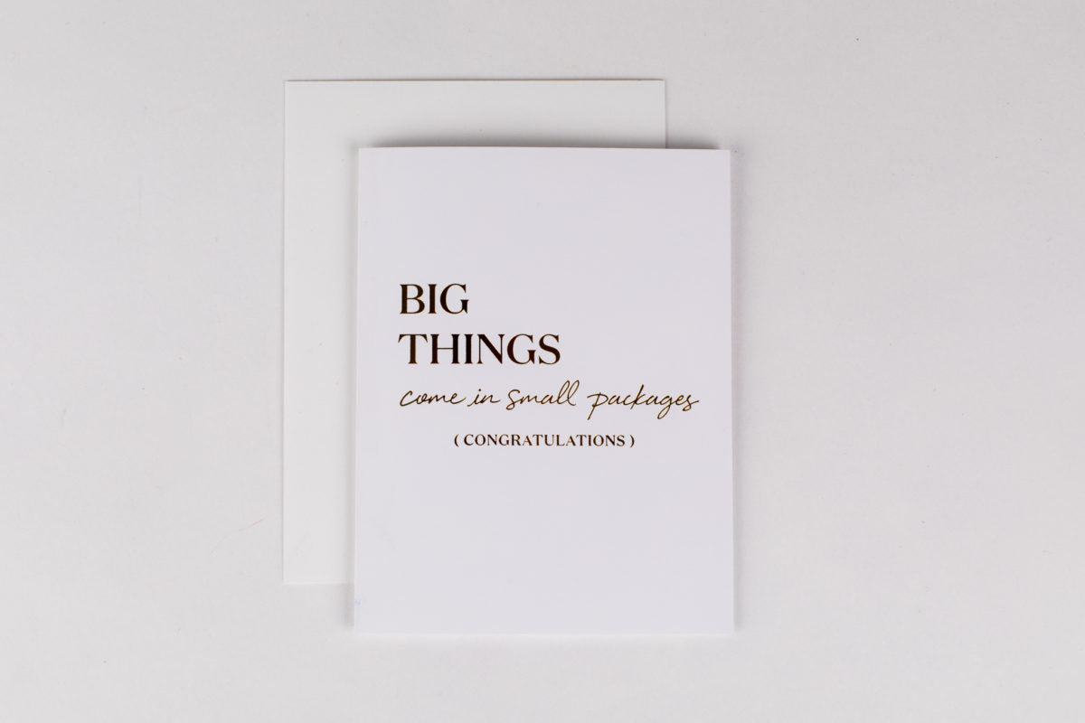 Big Things Small Packages