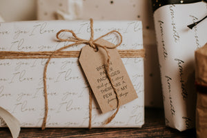 Brown Paper Packages Gift Tag