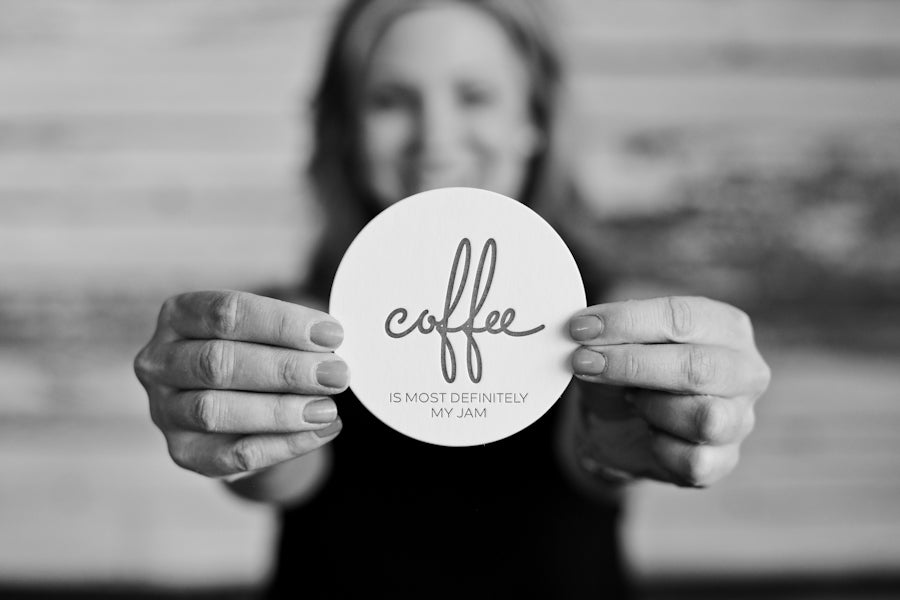 Coffee Is Most Definitely My Jam Paper Coaster