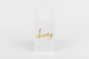 Cheers to You Wine Bottle Tag Wrinkle and Crease