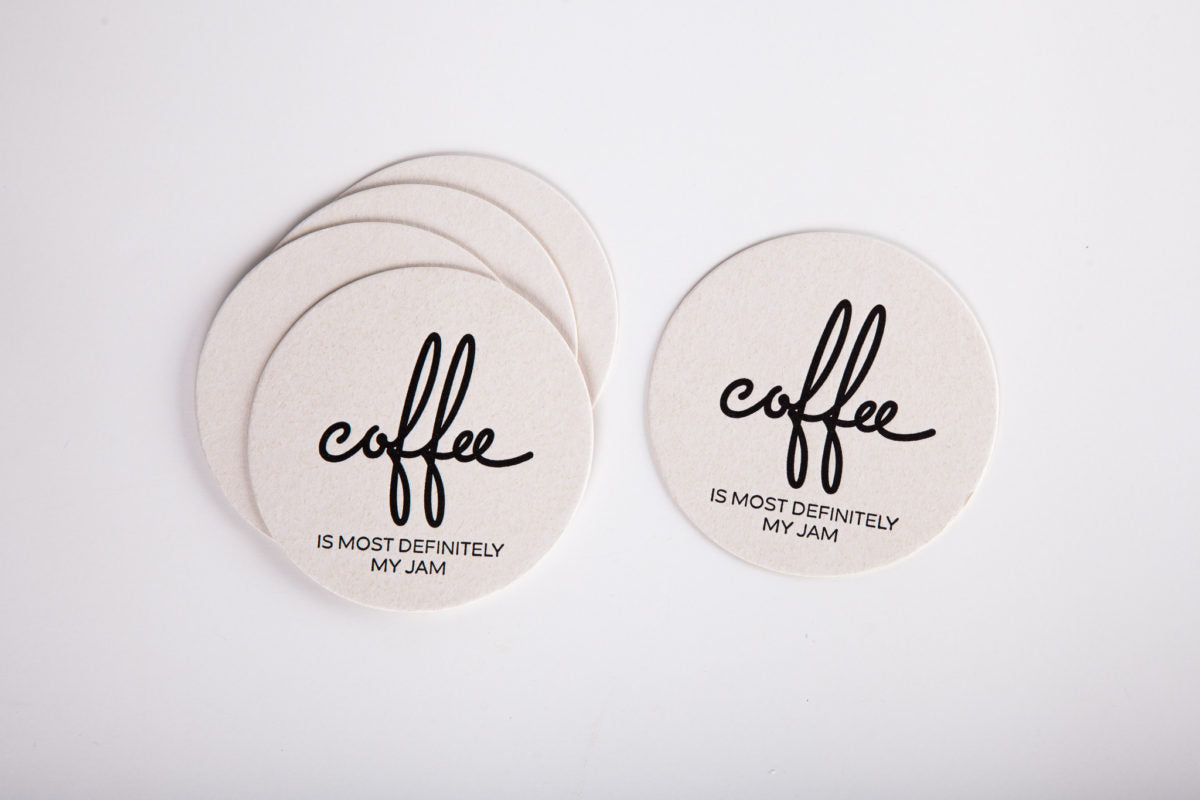 Coffee Is Most Definitely My Jam Paper Coaster