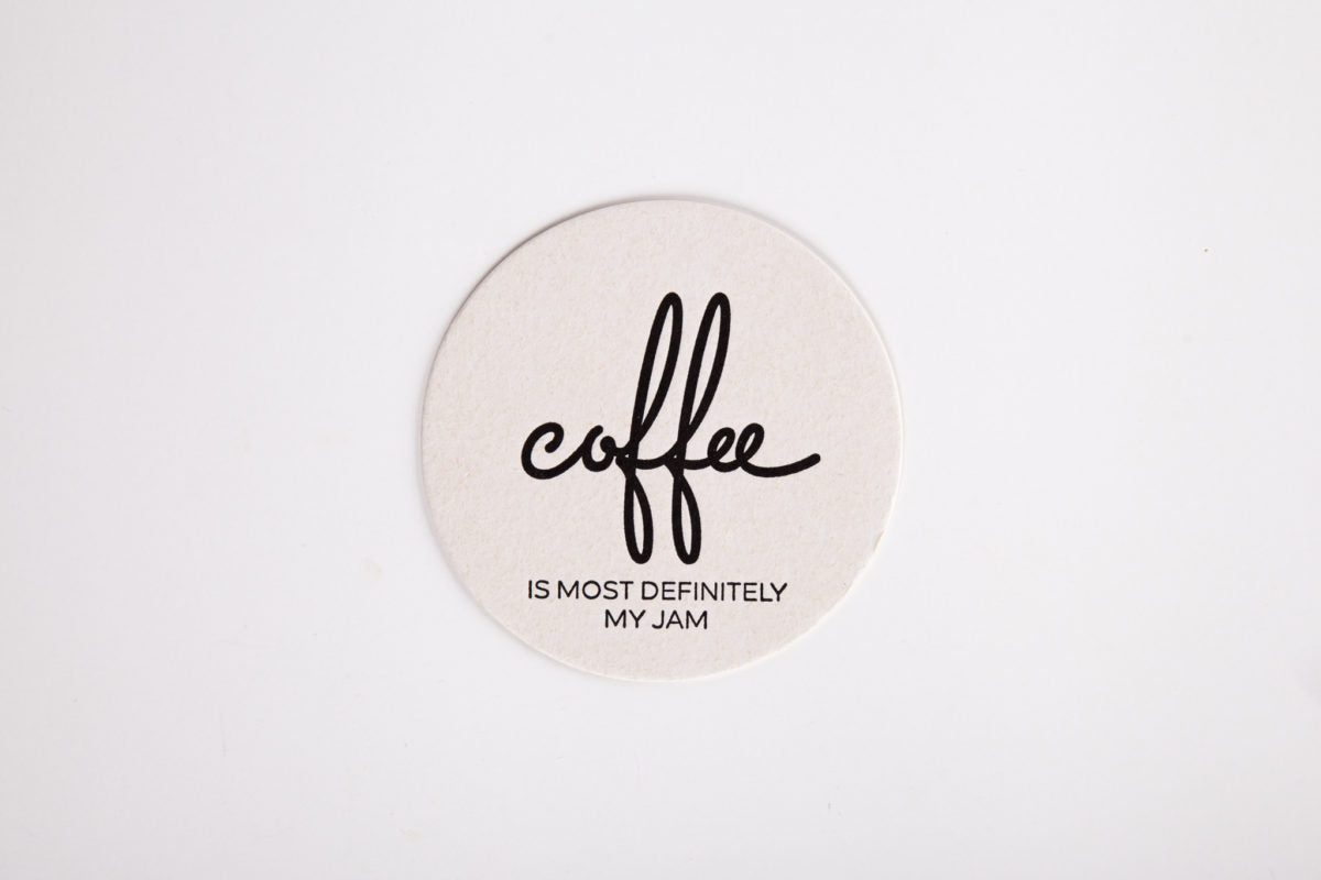 Coffee Is Most Definitely My Jam Paper Coaster