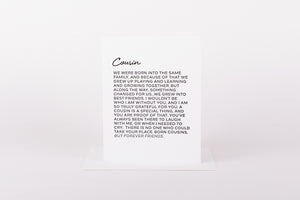 Dear Cousin Greeting Card