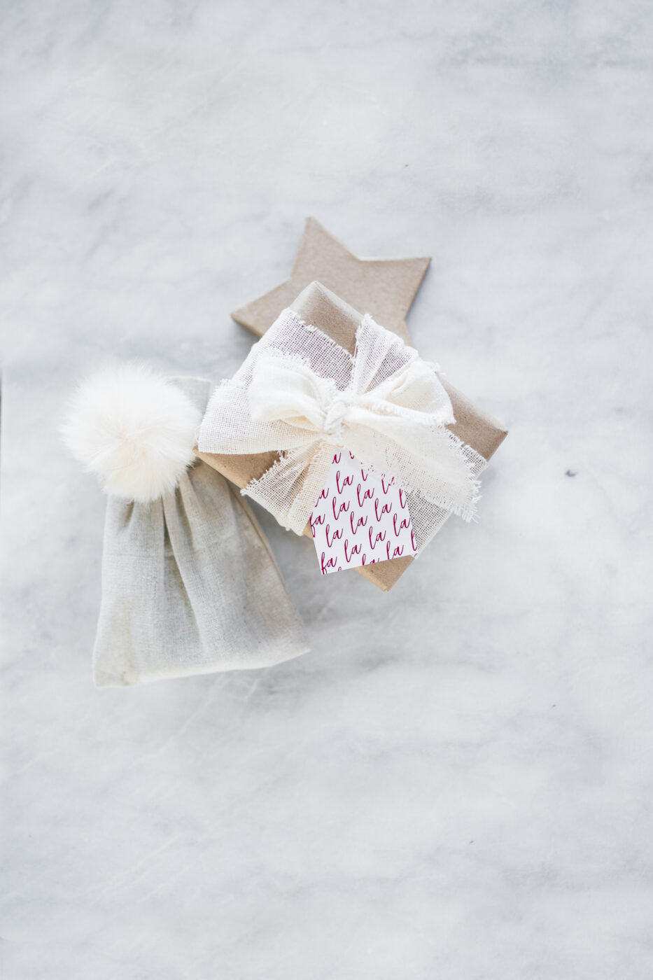 FaLaLaLa Red Foil Gift Tag