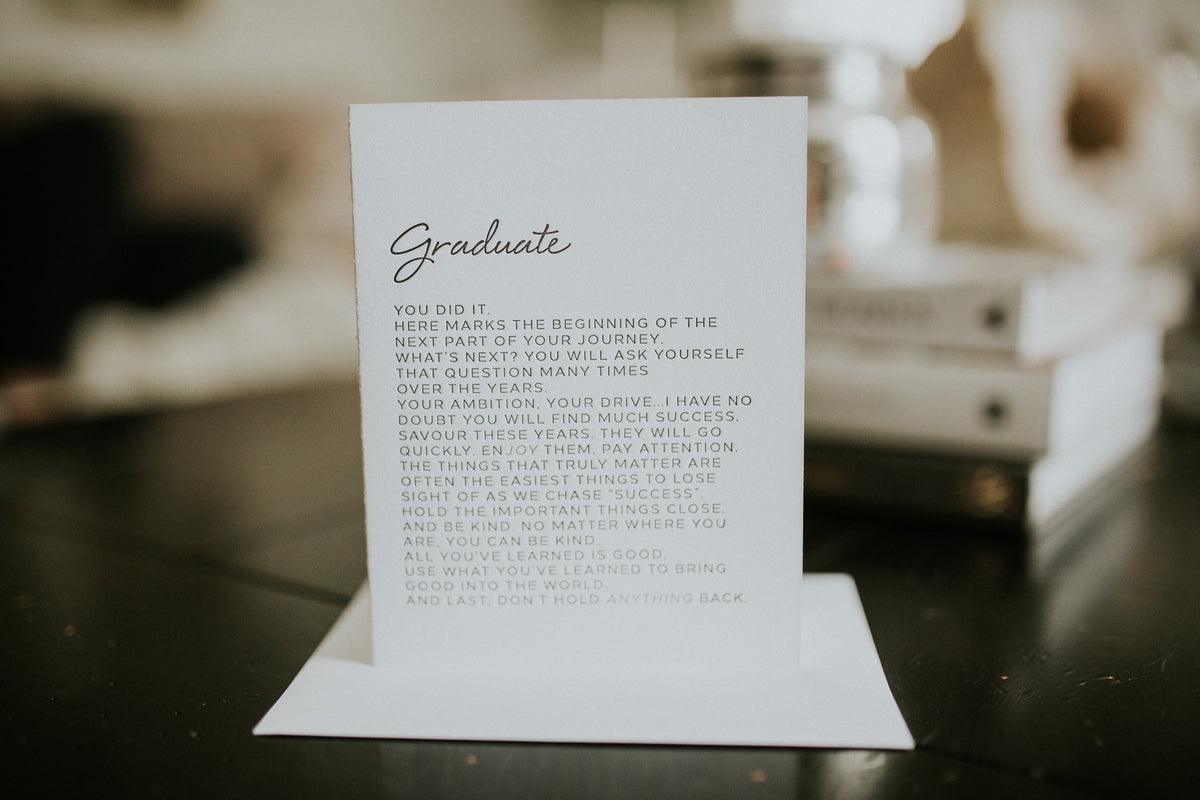 Dear Graduate