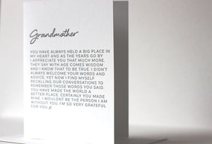 Dear Grandmother