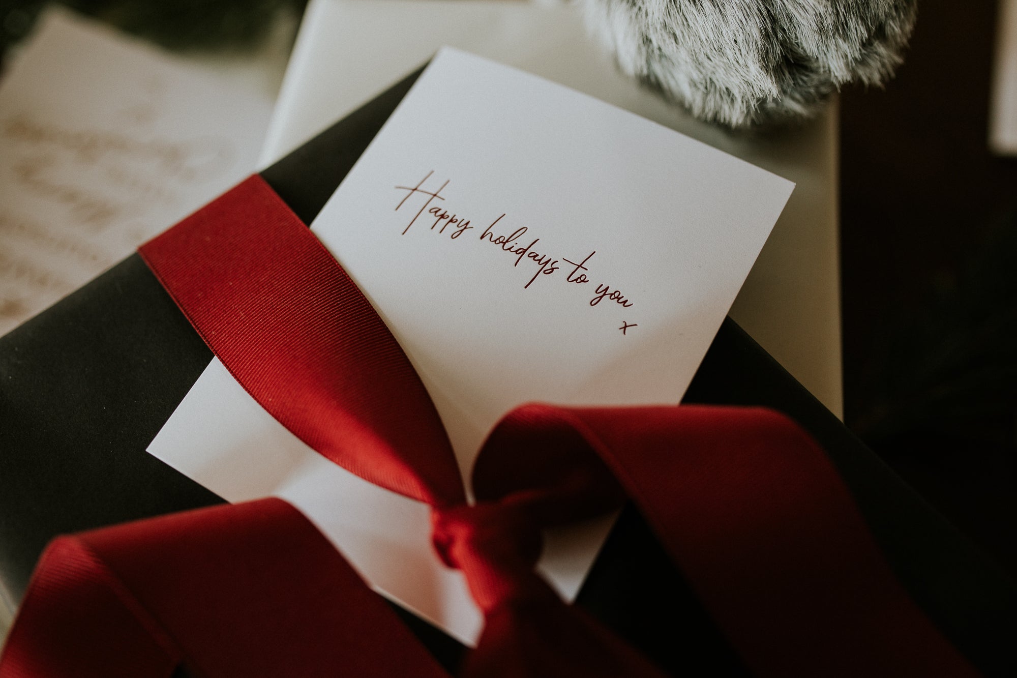 Happy Holidays to You Red Foil