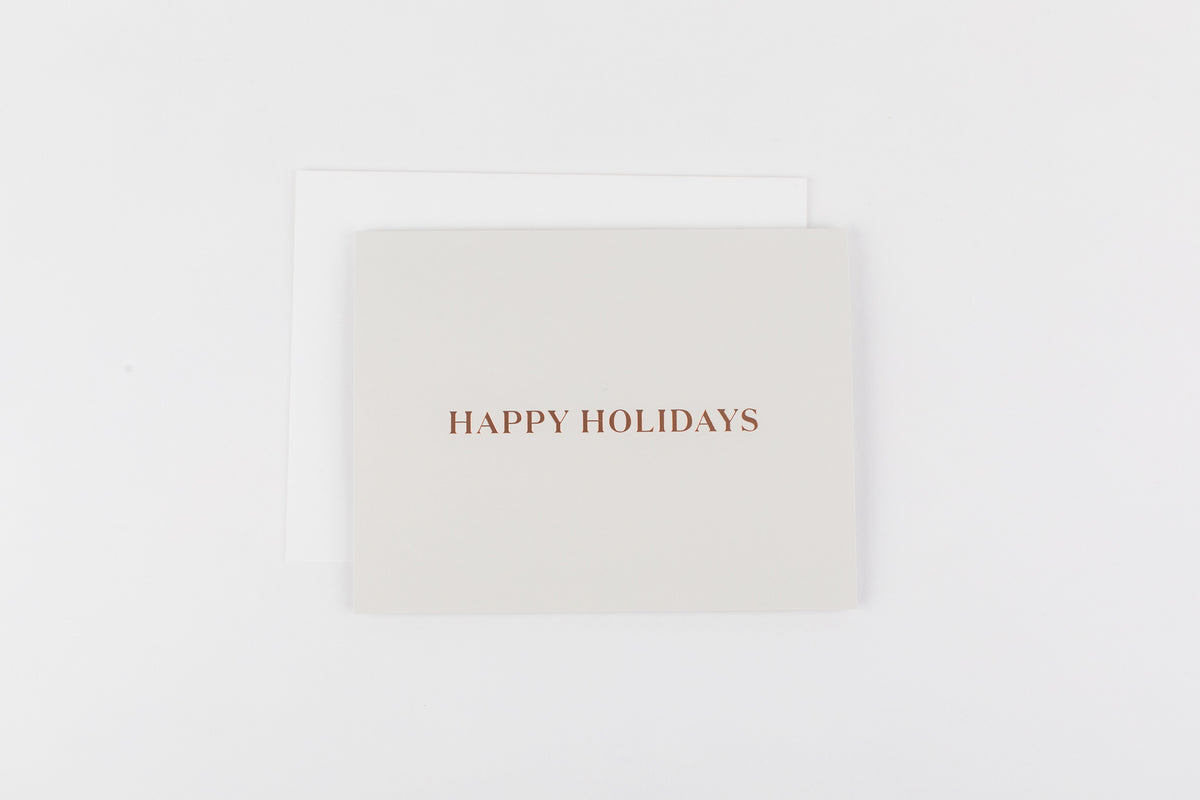 Happy Holidays (Rose Gold)