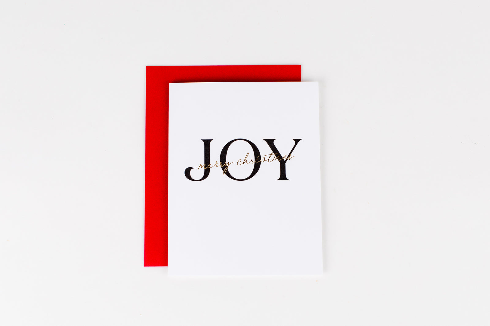 Joy - Merry Christmas Greeting Card