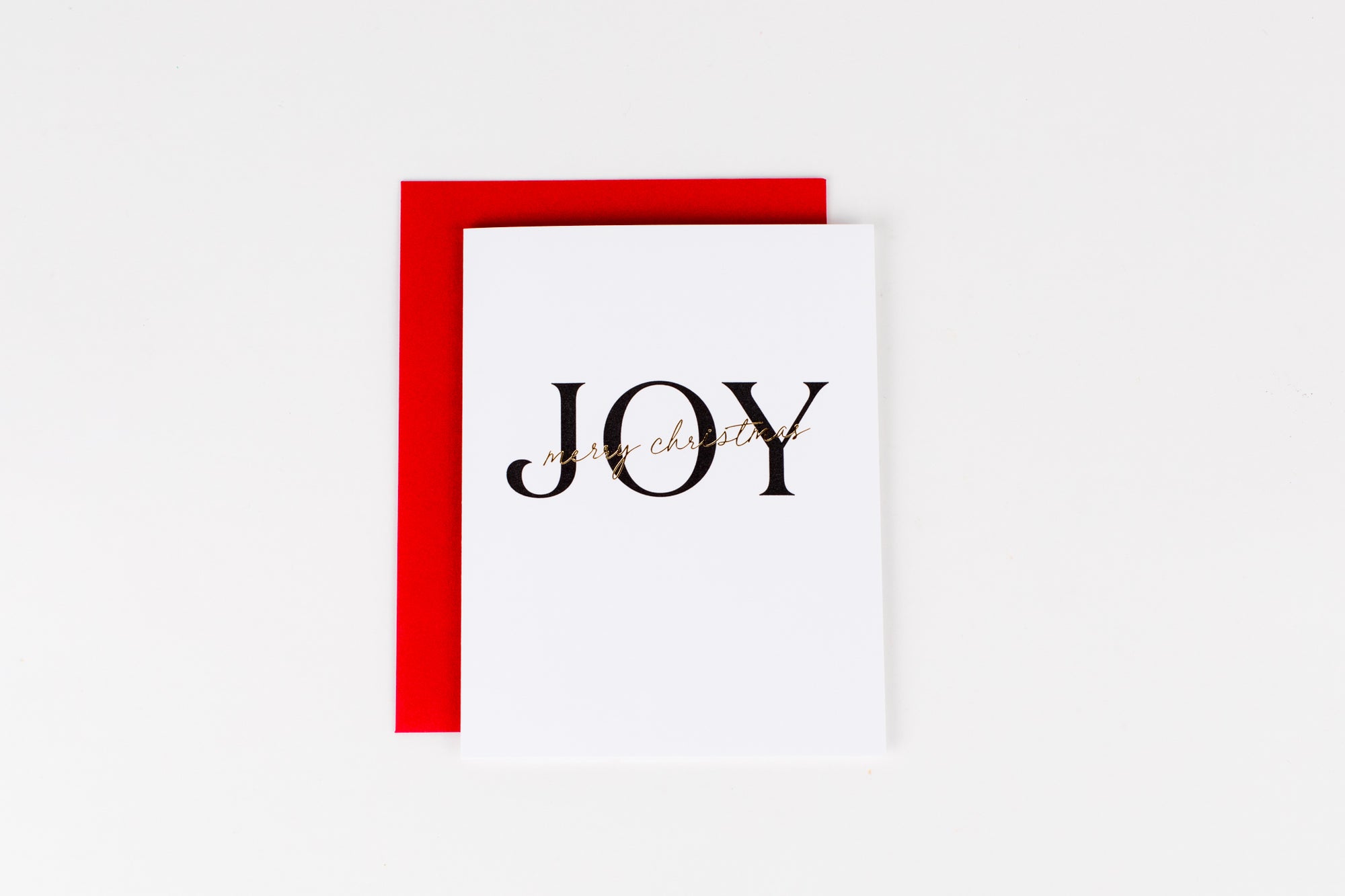 Joy - Merry Christmas Greeting Card