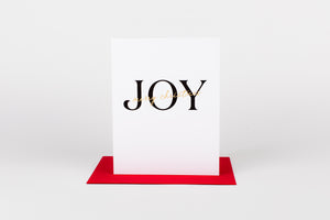 Joy - Merry Christmas Greeting Card