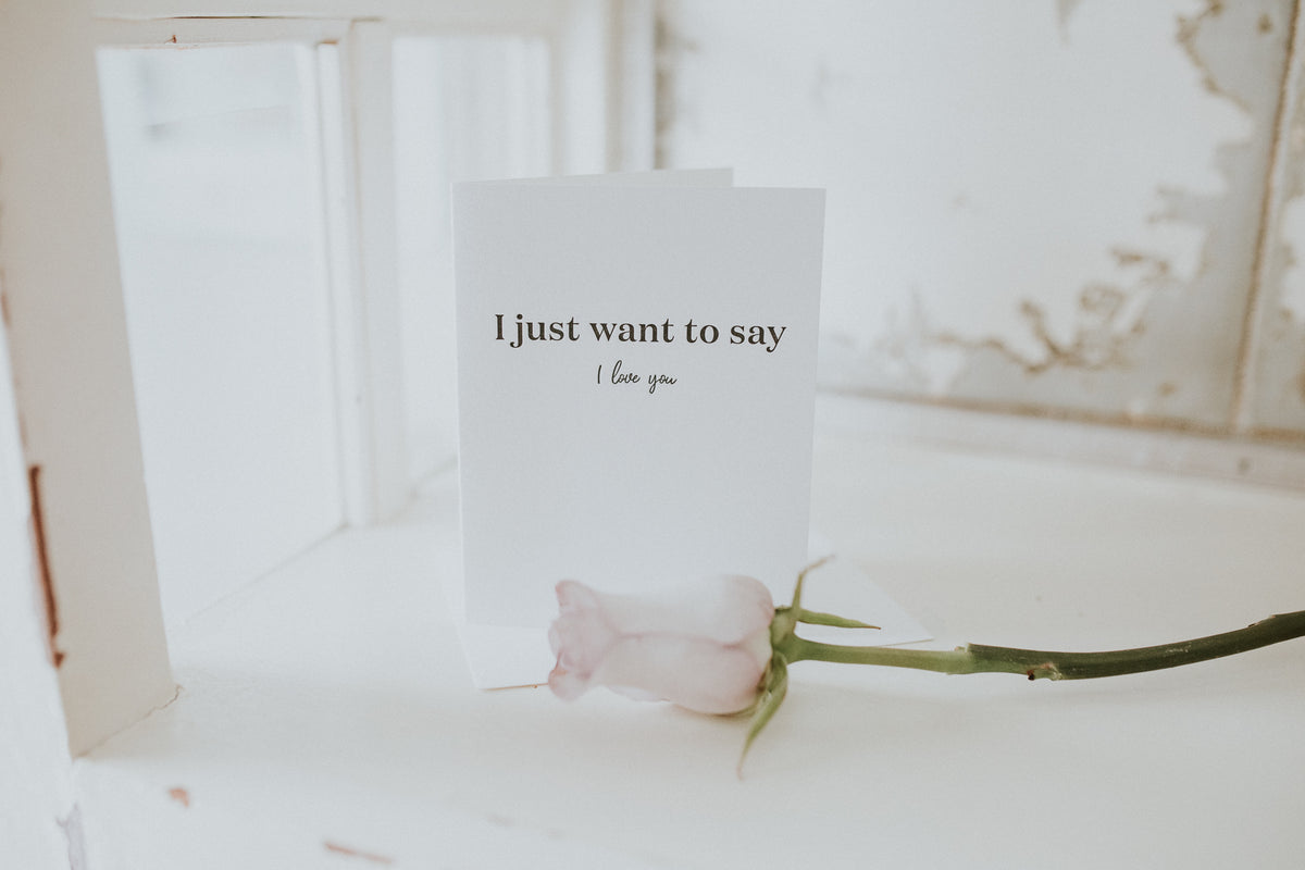 Just Want To Say I Love You