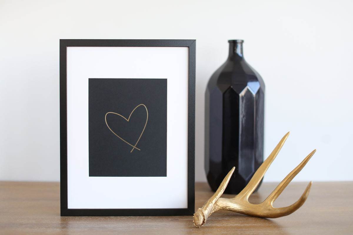 Lewiston Heart (Gold Foil)