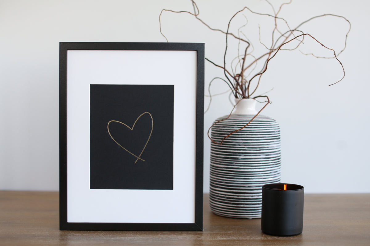 Lewiston Heart (Gold Foil)