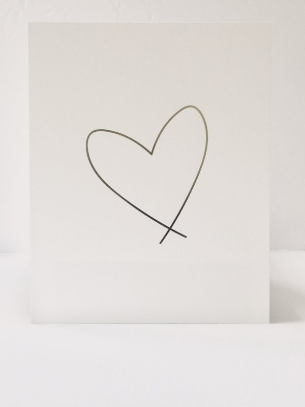 Lewiston Heart (Gold Foil)