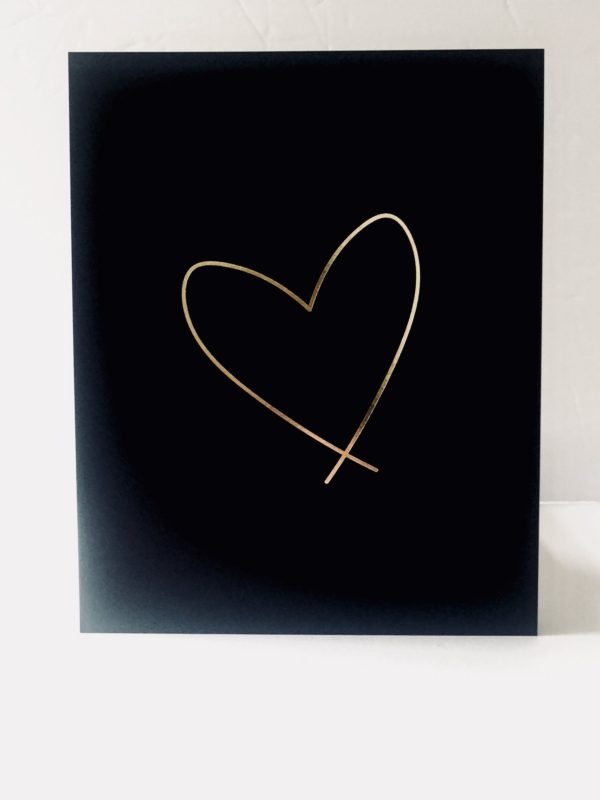 Lewiston Heart (Gold Foil)