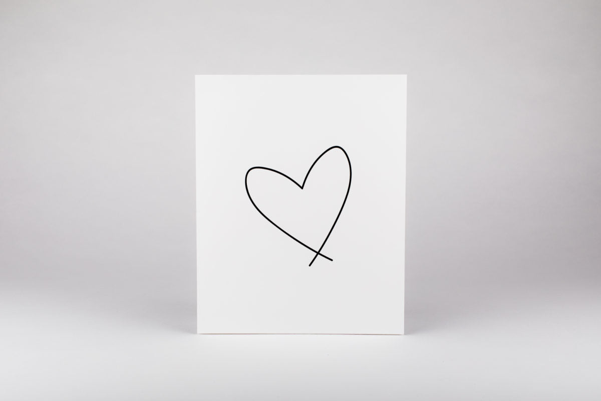 Lewiston Heart (Black Ink)