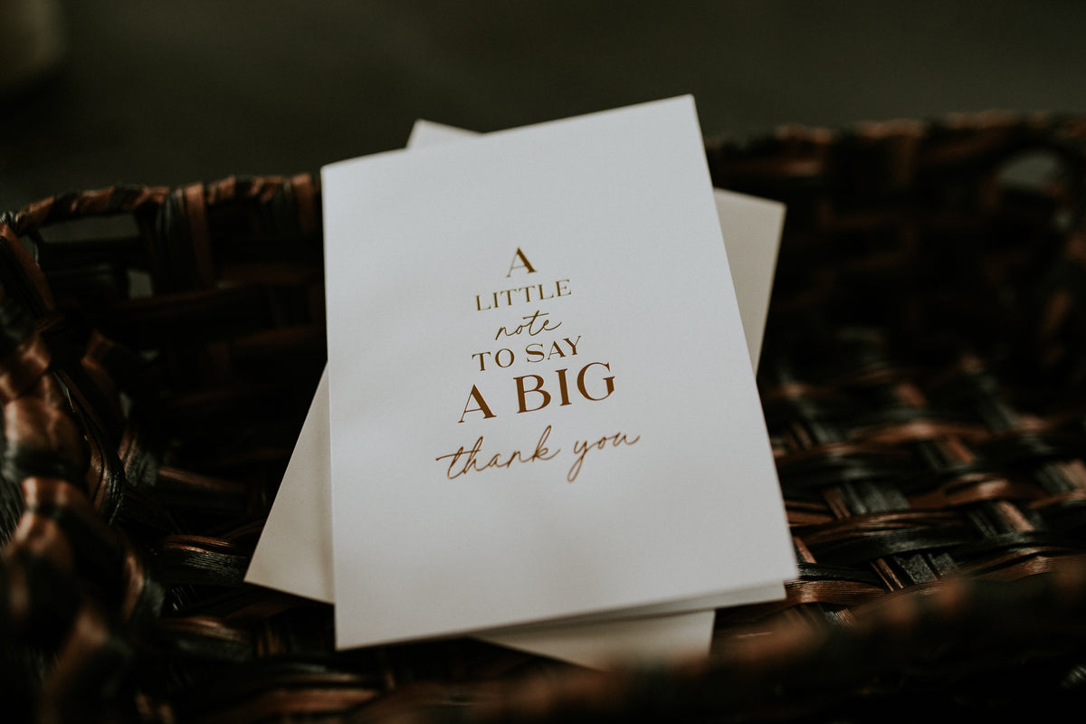 Little Note, Big Thank You