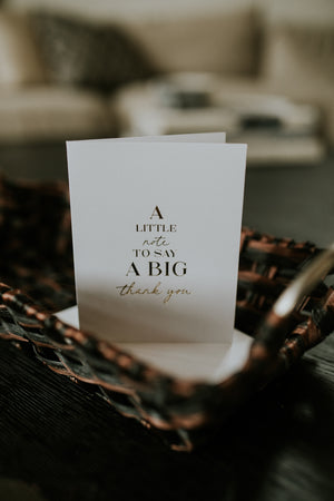 Little Note, Big Thank You