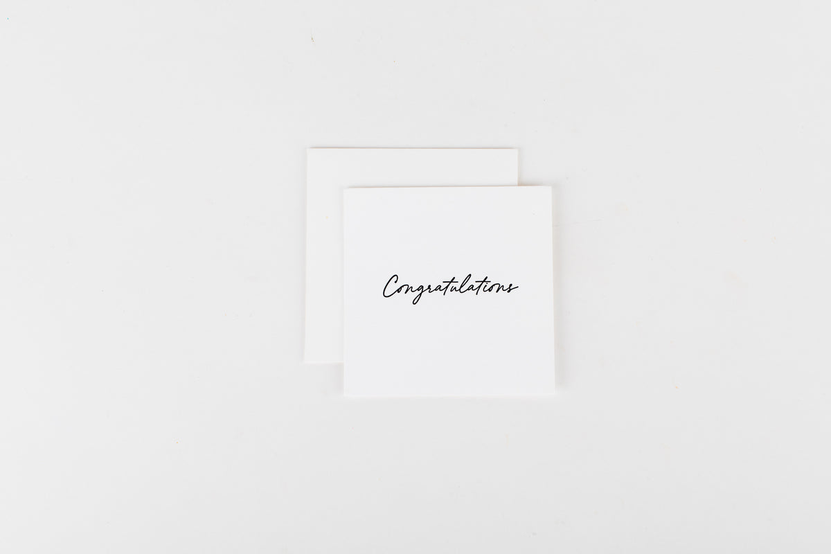 Congratulations - Mini Notecard